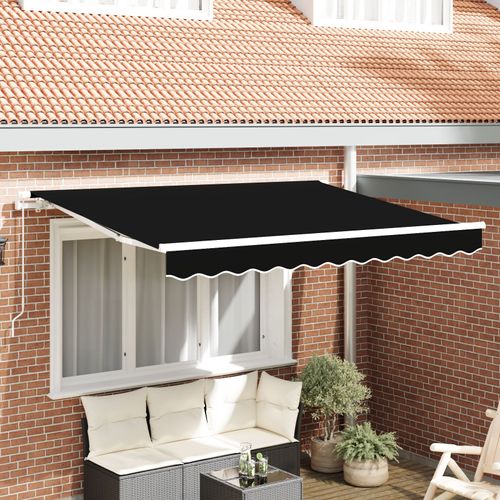 Vidaxl Toile De Rechange Pour Store Banne Noir 300 X 250 Cm Toile