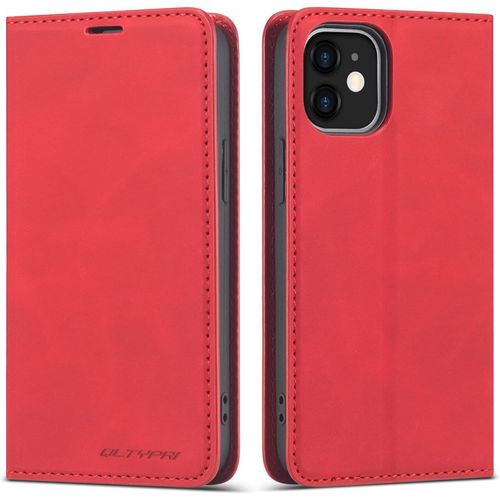 Coque Pour Iphone 11 Pro Max, Housse En Cuir Premium Pu Portefeuille Etui[Fentes Pour Cartes] [Fermoir Magnétique] [Stand Fonction] Flip Coque Pour Iphone 11 Pro Max - Rouge[Ven8811308]