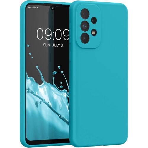 KALANKA-Housse Compatible avec Samsung Galaxy A33 5G Coque - Housse de téléphone Protection Souple en TPU Silicone - Cool Glacier