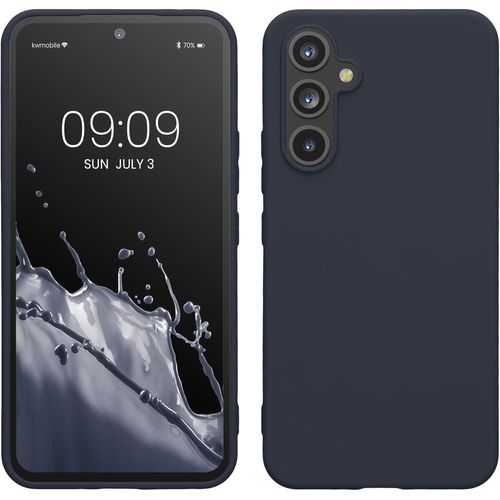 Housse Compatible Avec Samsung Galaxy A54 5g Coque - Housse De Téléphone Protection Souple En Silicone - Bleu Foncé