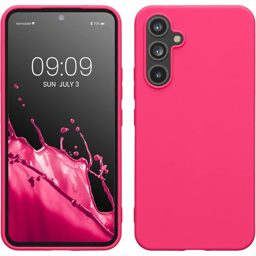 Housse Compatible Avec Samsung Galaxy A54 5g Coque - Housse De Téléphone Protection Souple En Silicone - Rose Fluo