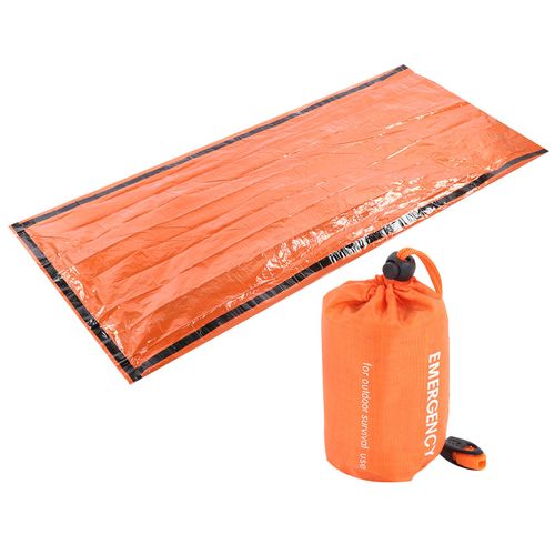 Sac De Couchage D'urgence RéUtilisable En Plein Air, Thermique, éTanche, Survie, Camping, Voyage, Orange