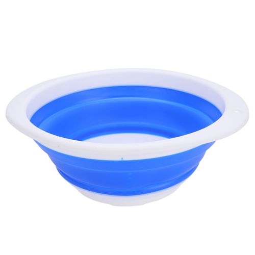 Bassin Pliant Portable Multifonctionnel En Plastique Et Caoutchouc, Seau De Lavage De LéGumes Pour Voyage 30x26x10cm