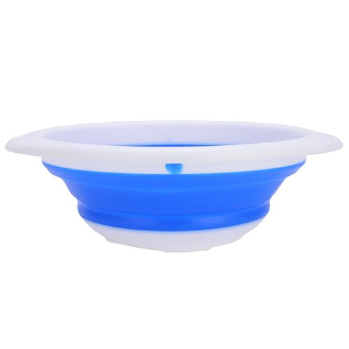 Bassin Pliant Portable Multifonctionnel En Plastique Et Caoutchouc, Seau De Lavage De LéGumes Pour Voyage 23x20x7cm