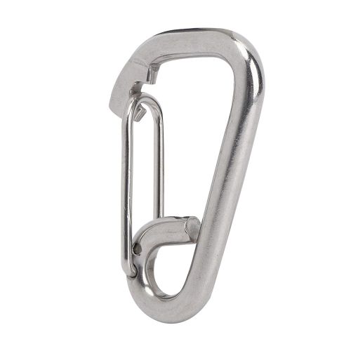 Mousqueton à Ressort Pour Porte, Mousqueton, Verrouillage à Lien Rapide, Boucle De SéCurité Pour Parachutisme, Acier Inoxydable 304 M10
