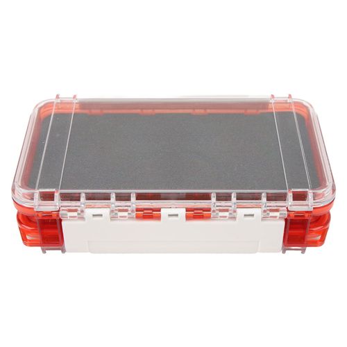 Plateau De Leurre De PêChe Avec SéParateurs, BoîTe De Rangement Stable En Pp Pour MatéRiel De PêChe En Eau SaléE Et Eau Douce, Rouge