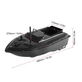 Bateau à appâts RC avec télécommande sans fil de 500M, équipement de pêche pour bateau à appâts, charge de 1.5KG, feeder de pêche