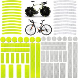 Lot De 66 Autocollants Réfléchissants Pour Casques De Vélo,Motos,Sacs D'école,Sacs À Dos,Poussettes Et Plus Encore,Réflecteurs,Cartables,Autocollants Néon
