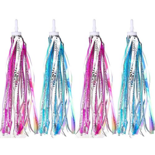 2 Paires Ruban De Guidon Pompons D'enfants De Banderoles De Vélo Ruban De Guidon De Vélo Glands Accessoires De Vélo Enfants Ruban Tassel Pour Guidon De Vélo Scooter Enfants
