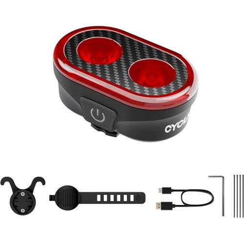 Feu Arrière Vélo Intelligent Led Avec Détection De Freinage 200 Lumens 20 Modes D'éclairage Rechargeable Usb C Étanche Ipx6 Lumiere Velo Arriere Pour Cyclisme Nocturne Et Urbain Lampe Velo