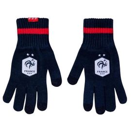 L/Xl - Gants - Equipe De France De Football - Fff - Acrylique - Bleu - Taille Adulte