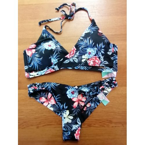 Bikini Bleu Fleuri Ardene T38 Neuf