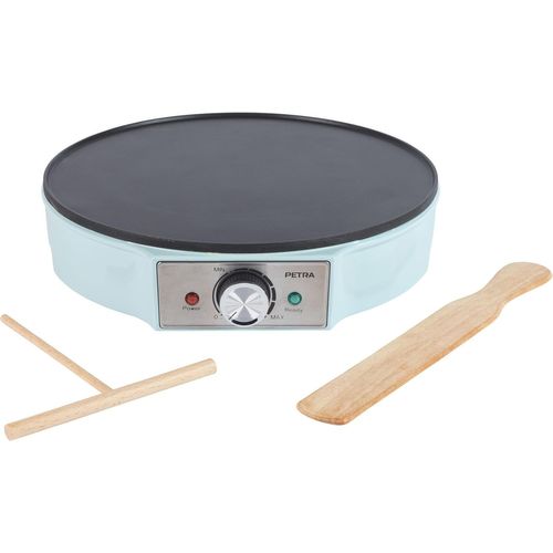 CRÊPIÈRE ÉLECTRIQUE 1200W, MACHINE À CRÊPES AVEC PLAQUE ANTIADHÉSIVE 30CM, GRANDE PLAQUE CHAUFFANTE AVEC TEMPÉRATURE RÉGLABLE, ACCESSOIRES EN BOIS INCLUS, GARANTIE 3 ANS[GAU620696]