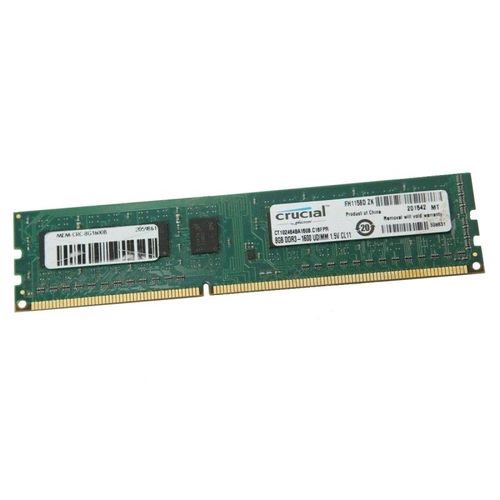 8Go RAM Crucial CT102464BA160B.C16FPR PC3-12800U DIMM DDR3 1600Mhz 240-Pin 1.5v