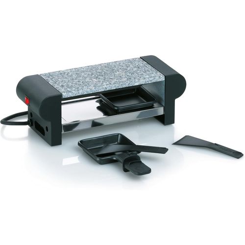 SUBZONAL-Mini plateau à raclette en pierre, raclette 2 personnes SPLÜGEN, acier à revêtement antiadhésif, pierre chaude, 400 watts, raclette 1 personne