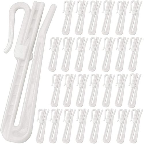 Tianyi-Pince Pour Rideaux 50 Pcs Rideaux Crochets Réglable Rideau À Clipser Pour Rideaux Accessoires (9 Cm)
