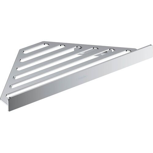 Jexnovashop-Hansgrohe Addstoris - Tablette D'angle Murale, Panier De Douche, Étagère D'angle Salle De Bain, Étagère De Douche D'angle, Porte-Savon Douche, Accessoires Salle De Bain, Chromé, 41741000