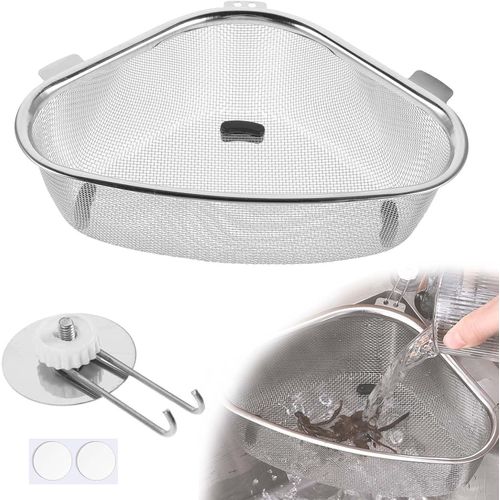 Passoire Cuisine, Panier De Vidange Multifonct Passoire Evier, Passoire Cuisine Inox, Passoire Evier Cuisine, Filtre Evier Cuisine Pour Passoire D'Angle Pour Fruits Et Légumes, Déc[APP8809312]