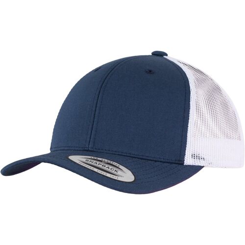 Flexfit Retro Trucker Snapback Cap - Navy / Blanc
