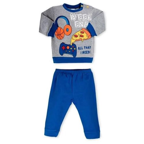Ellepi Pigiama Bimbo Caldo Cotone Pizza 24m