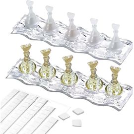 Tianyi-Kit Art D'ongle - Support Magnétique Pour Faux Ongles, Conseil Magnétique Nail Art Pointe Crystal Stand Sets Magnétique Nail Art Practise Présentoir Salon 