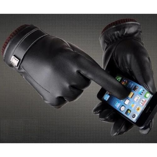 Mengma Homme Gants Moufle En Pu Cuir Gants Ecran Tactile Gants Conduite Chaud Waterproof Mode