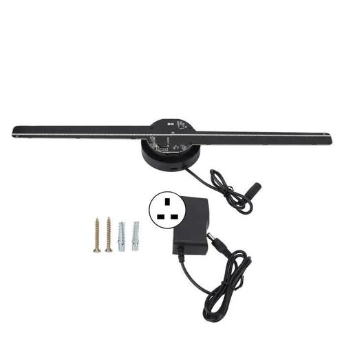 TMISHION ventilateur de projecteur holographique Ventilateur d\'hologramme 3D 224 perles son videoprojecteur Prise britannique