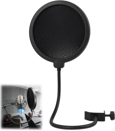 Filtre Anti pop micro,Double Couche de Protection,Montage Universel,Convient pour la diffusion en direct,l'enregistrement,etc