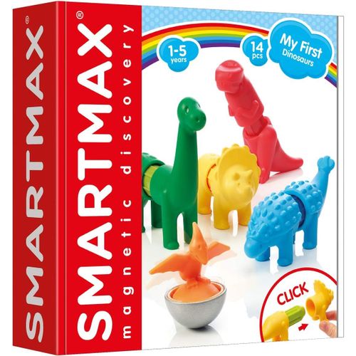 ytseazn-Smartmax-Mes Premiers Dinosaures-My First Dinosaurs-Assemblez Tous Les Dinosaures-Jeu De Construction Magnétique-6 Animaux À Assembler-Pour Enfants À Partir De 1 An