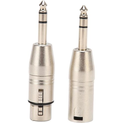 lbgwp60-Adaptateur Trs Vers Xlr 1/4, Adaptateur Trs Mâle Vers Xlr Femelle 1/4, Adaptateurs Coupleur Stéréo Xlr Vers 6,3 Mm, Pour Mélangeurs, Microphones, Amplificateurs, Etc.
