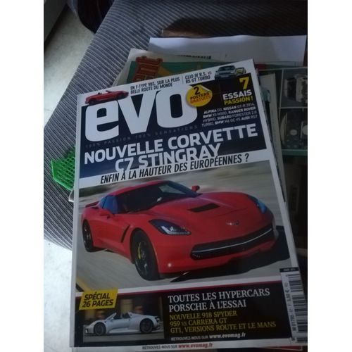 Evo 87 De 2014 Alpina D3 Biturbo,Nissan Gtr,Bmw M6 Gran Coupe,Audi Rs7,Porsche 918 Spyder,959,Carrera Gt,911 Gt1,Corvette C7 Stingray Z51,Renault 5 Gt Turbo,Clio Rs 200 Edc,Jaguar F Type V8s,Suzuki Sw