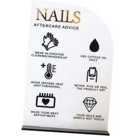 Lbgwp60-Présentoir Pour Nail Art - Support Pour Faux Ongles - En Acrylique - Portable - Professionnel - Pour Salon De Manucure - Style B 