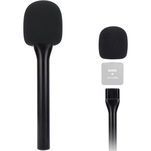 Rode Support de Micro sans Fil Portable avec Filtre Anti-Pop,Support pour Go 2/Pro,Adaptateur de Microphone d'entretien pour Go/ME-Prise en Main Stable pour Appareil Photo,vlogging