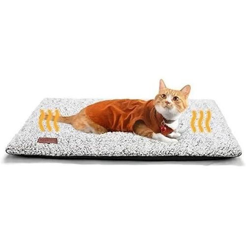 Coussin Auto-Chauffant - Chat - 74 X 48 Cm - Lavable - Thermique - Apaisant