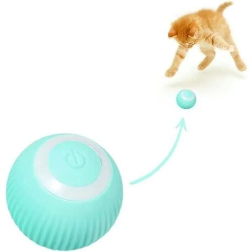 Jouet De Balle Interactif Intelligent Pour Chat,Balle Interactive Pour Chat Rechargeable Par Usb,Rotation Automatique A 360