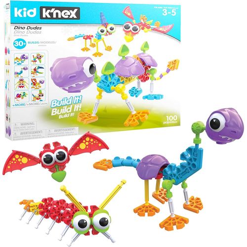 Kit De Construction Dino Dudes, Kid, Basic Fun, 85611, Jeu De Bricolage Pour Enfants Avec 100 Pièces, Jouets Éducatifs Pour Enfants, Jouet De Dinosaure Pour Garçons Et Filles À Partir De 3 Ans