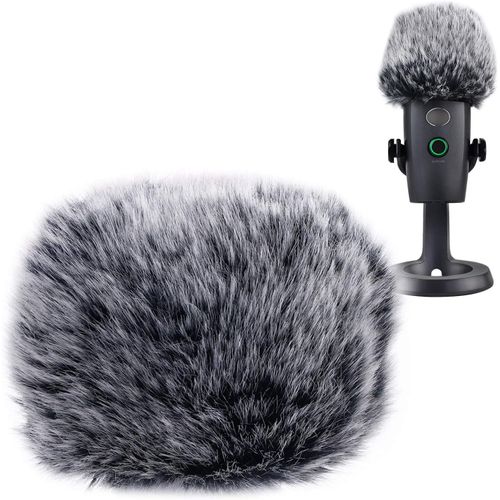 Lbgwp60-Anti Vent Bonnette Courte Pour Blue Yeti Nano Microphone, Pare-Br Bonnet En Fourrure, Filtre Anti Pop Efficace Enleverles Bruits