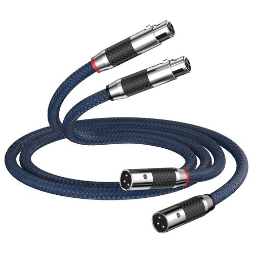 lbgwp60-Câble Audio Xlr Haut De Gamme 1 M Xlr Pr Jack Plaqué Argent Ofc Xlr Câble Stéréo Pour Cd, Amplificateur De Puissance, Haut-Parleurs De Moniteur, Amplificateurs De Casque
