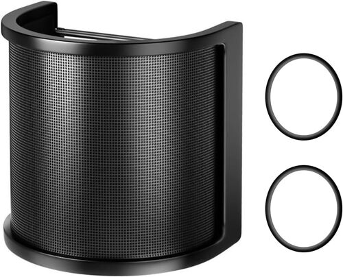 Filtre anti-pop pour microphone,avec couche de mousse,pare-brise,pare-vent,pour studio,enregistrement,podcast
