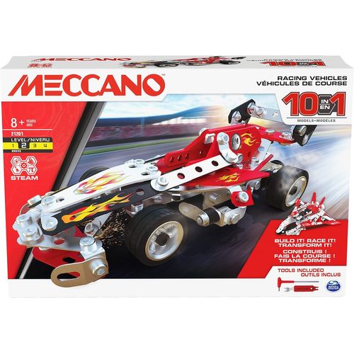 lbgwp60-Voiture De Course - 10 Modèles De Véhicules De Course À Construire - Voiture Jeu De Construction Avec 2 Outils - Cadeau Enfant - Jouet Enfant 8 Ans Et +