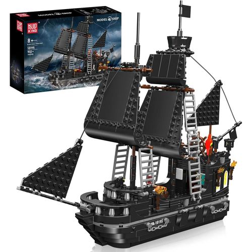 Black Pearl - Ensemble De 932 Blocs De Construction - Bateau Pirate - Kit De Construction Créatif - Cadeau Pour Garçons Et Filles À Partir De 8 Ans