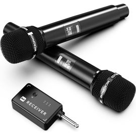 ChenQuanSarl-Micro Sans Fil, Microphone Avec Puce Un À Un, Faible Latence, Rechargeable, 40H, Portée 200 Ft, Plug And Play, Design Ergonomique, Micro Karaoke Pour Chant, Discours, Fêtes