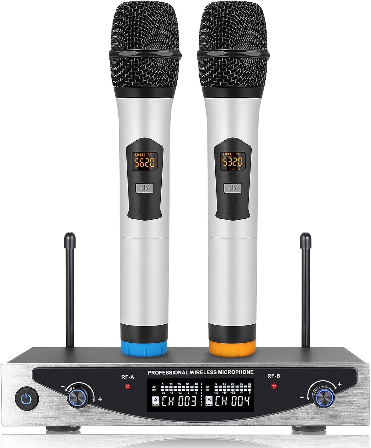 Microphones Sans Fil, Double Système De Microphone Portable Sans Fil