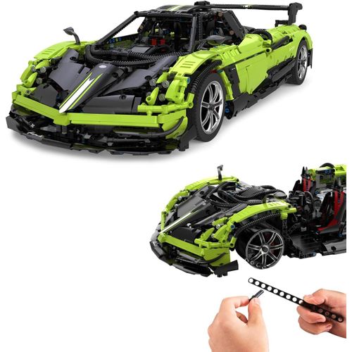 Pagani Huayra Bc 402826 Briques 1:8, Briques, Modélisme, Kit De Bricolage, Voiture De Course, 2892 Pièces, À Partir De 14 Ans, Conduite Manuelle, Portes Mobiles Manuellement, Vert