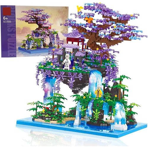 Lbgwp60-Le Palais Des Fées Architecture Maquette Jeu De Construction, Le Pavillon Du Palais De La Lune,Micro Mini Nano Blocs De Construction Modèle,Le Kiosque Des Fées,Classique De Décoration De Mais