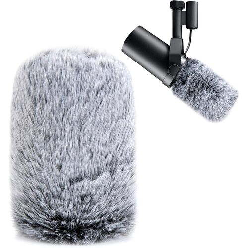lbgwp60-Sm7B Bonnette Micro Anti Vent, Sm7Db Mousse Micro En Fourrure Anti Pop Professionel Filtre Anti-Pop En Fourrure Compatible Avec Micro Shure Sm7B Sm7Db Par