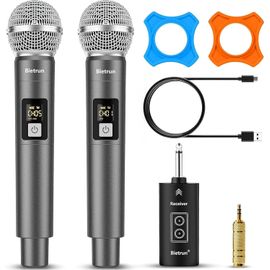 lbgwp60-Micro Sans Fil Professionnel 30M, Uhf Micro Karaoke Gris