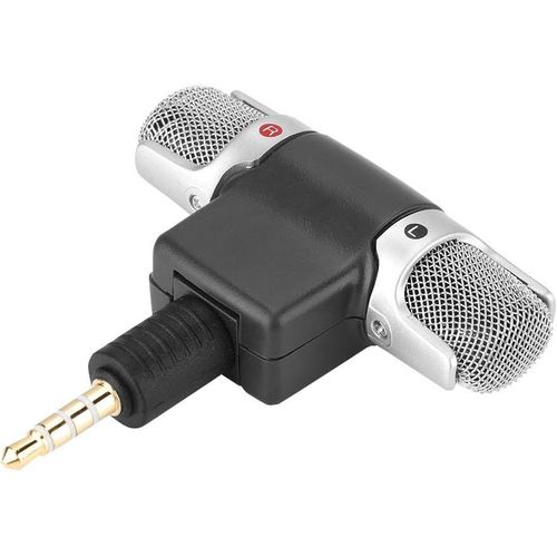 ChenQuanSarl-Mini Microphone, Microphone Jack 3,5 Mm Mini-Microphone Stéréo Numérique Portable Professionnel Professionnel Portable Angle Externe Angle De Microphone Réglable Pour Téléphone Portable,