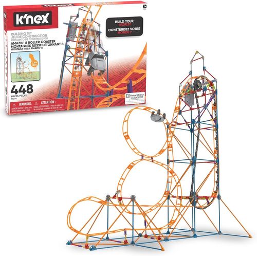 80216 Amazin' 8 Coaster, Colourful Construction Set For Boys And Girls, 448 Piece Kids Building Set For Children Aged 7 Years And Older