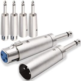 Fiche Jack 6.35 Mm Mâle Stéréo - Capot Métal, Connections à Souder, Argenté, Générique, Neuf
